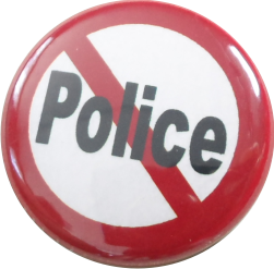 Police verboten Button